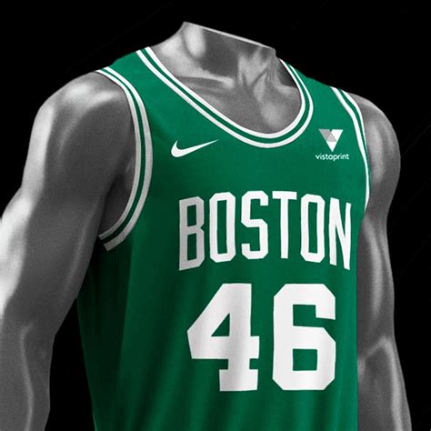vistaprint logo on the boston celtics jersey